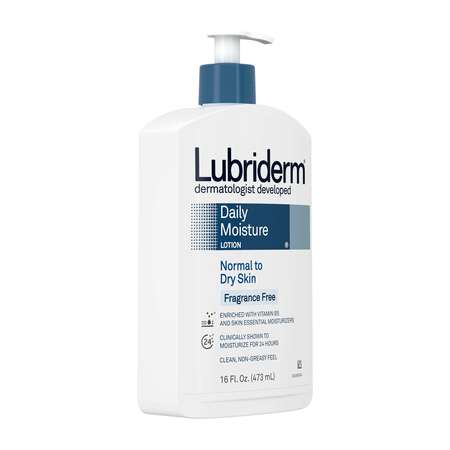Lubriderm Daily Moisture Fragrance Free 16 fl. oz., PK12 5148323